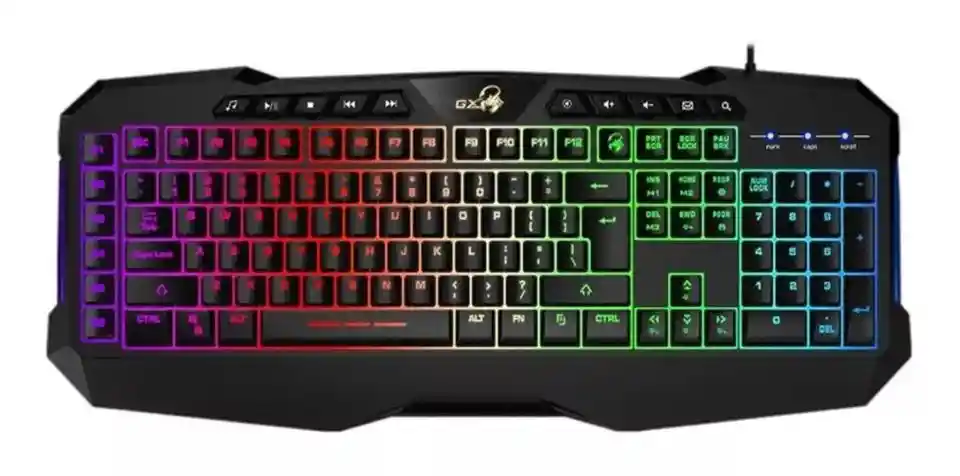 Teclado Gamer Retroiluminado Gx Scorpion K11 Pro Usb Programable// Genius
