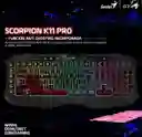 Teclado Gamer Retroiluminado Gx Scorpion K11 Pro Usb Programable// Genius