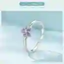 Anillo Para Mujer Ajustable Flor Primavera En Plata 925