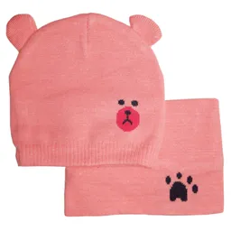 Gorro Bufanda Rosa