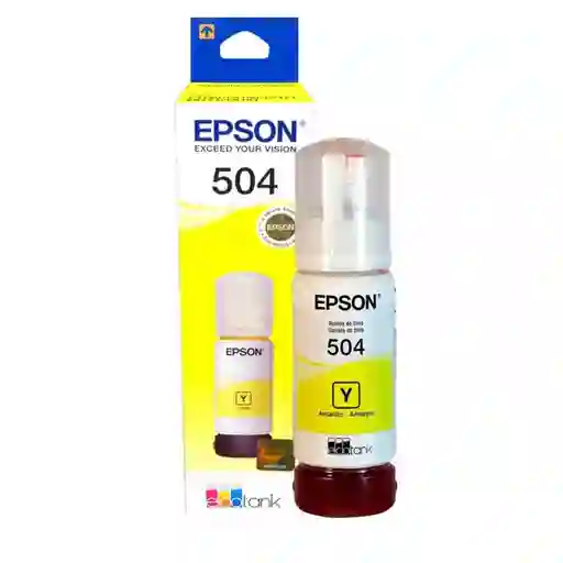 	botella De Tinta Epson 504 Amarillo