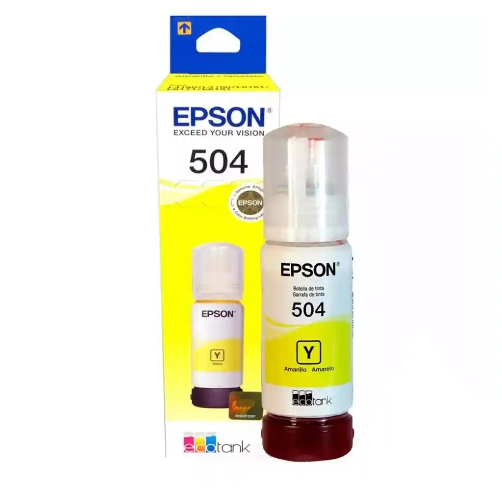 	botella De Tinta Epson 504 Amarillo
