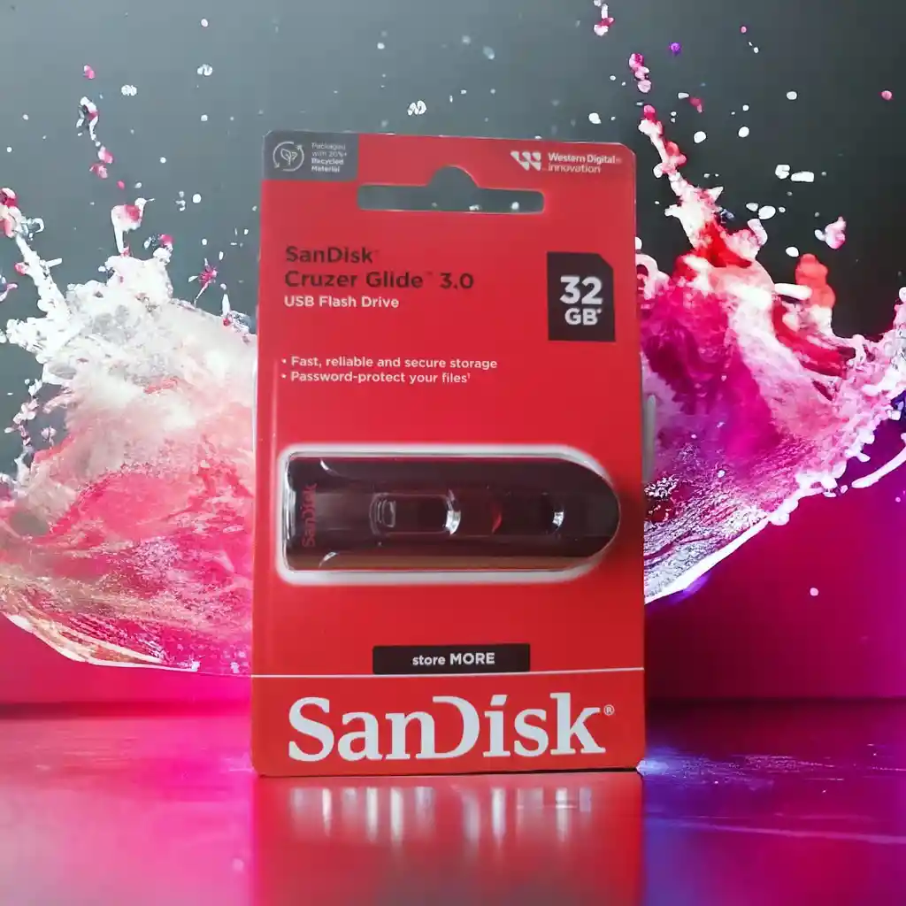 Sandisk Cruzer Glide Usb Flash Drive 3.0, 32gb