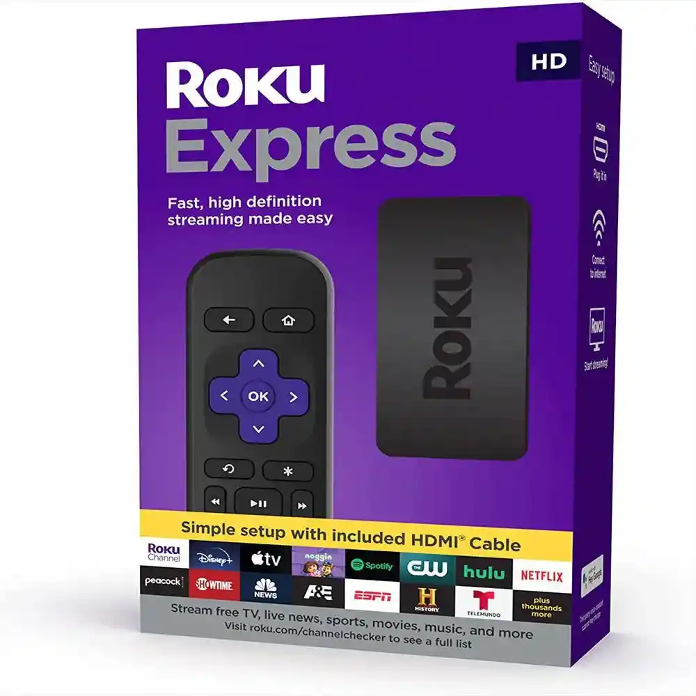 Roku Express Hd Streaming Comando Voz Original Sellado