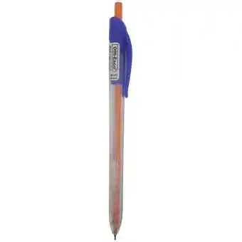 Caja De Esferos Semi Gel Retractil 0.7 Offiesco Color Azul X 12