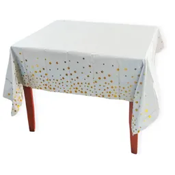 Mantel Blanco Con Estrellas Doradas Metalizado