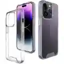 Estuche Para Iphone Transparente Space Para Iphone 15 Pro Max Con Proteccion Camara