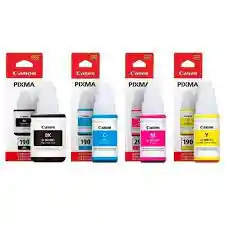 Kit 4 Tintas 190 Para Impresora Canon