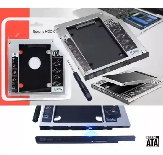 Caddy Sata 9.5mm Para Agregar A Portátil Otro Hdd 2.5 O Ssd