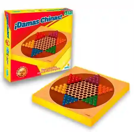 Juego Juguete De Mesa Damas Chinas Clasico Ronda