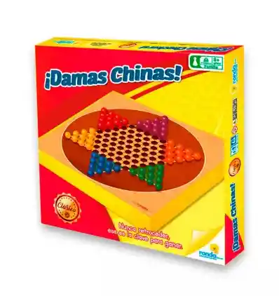 Juego Juguete De Mesa Damas Chinas Clasico Ronda