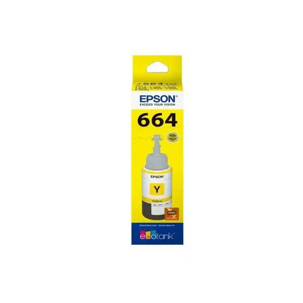 Botella De Tinta Epson 664 Amarillo T664420-al