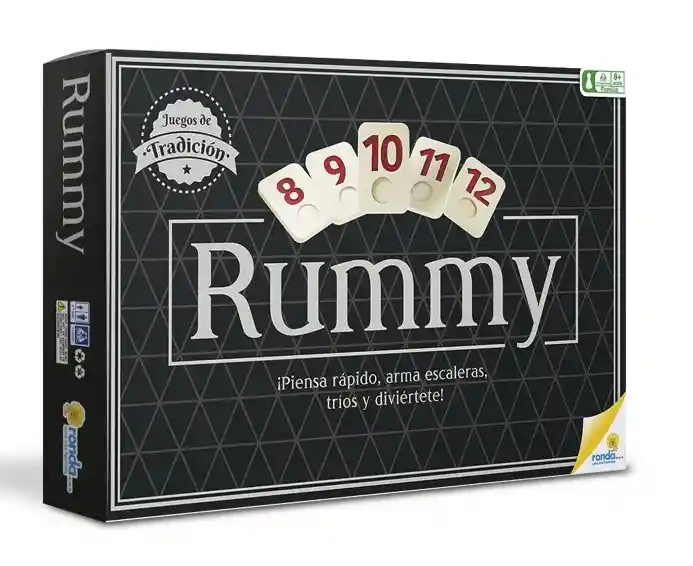 Juego Juguete De Mesa Rummy Lujo De Ronda