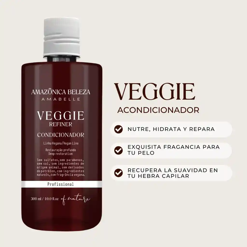 Acondicionador Vegano. Veggie Refiner