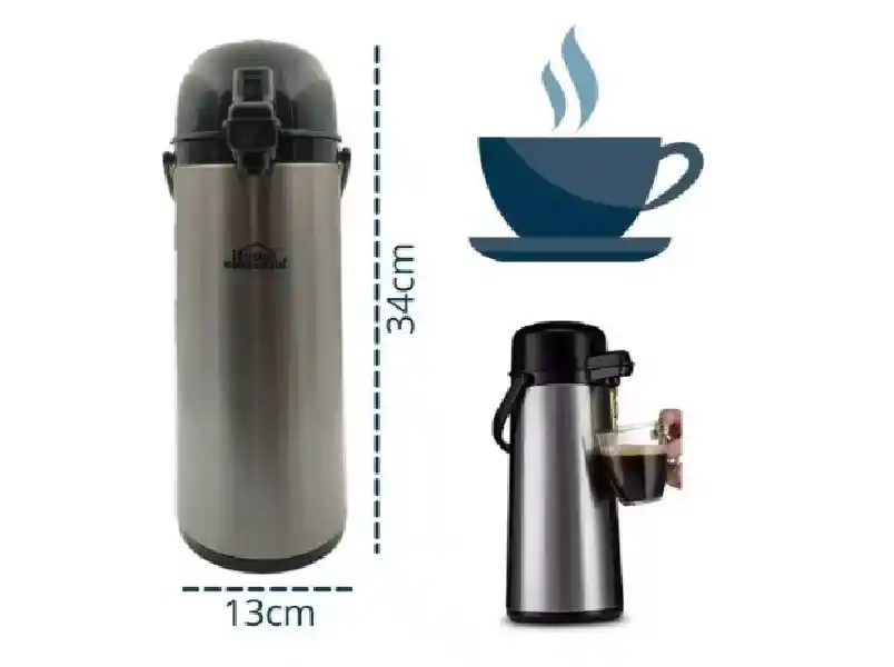 Termo Inoxidable De Café Home Elements Bomba 1.9 L