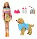 Juguete Muñeca Tipo Barbie Defa Lucy Perro Con Laza Pelotas + Accesorios Ref8485