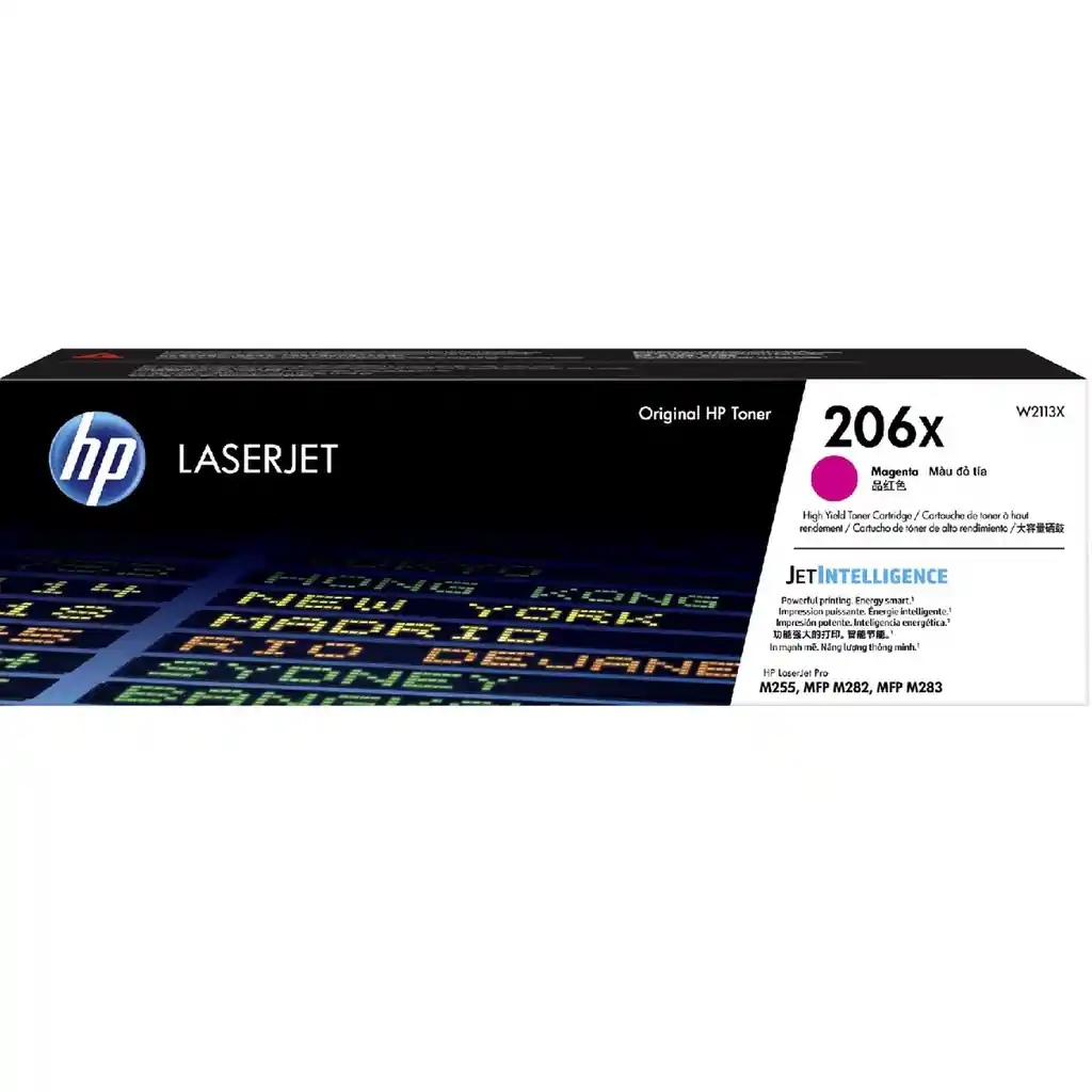 Cartucho De Toner Original Hp Laserjet 206x Alto Rendimiento Magenta