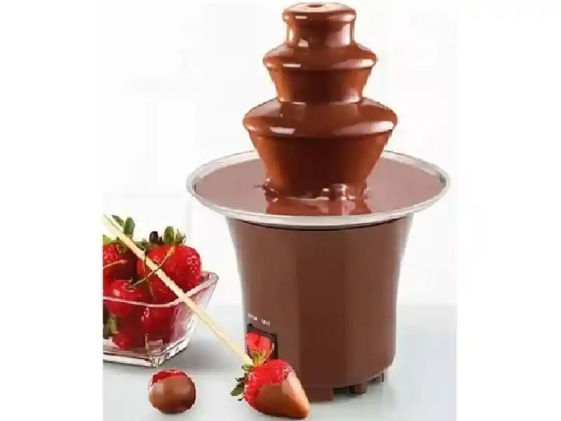 Mini Fuente De Chocolate De 3 Niveles Acero