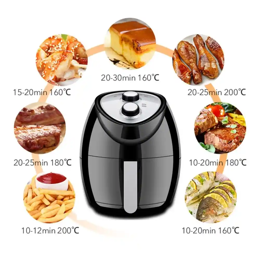 Freidora De Aire Sin Aceite Air Fryer 3.5lt 1500w Renahouse