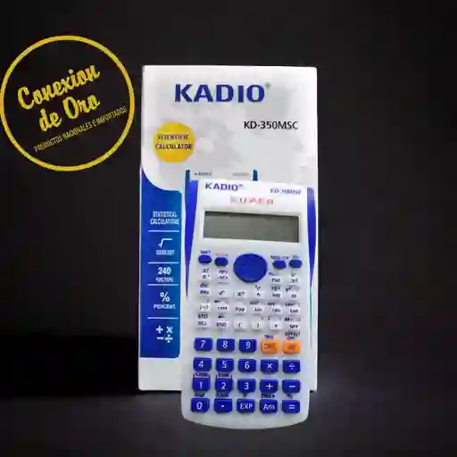 Calculadora Kadio Científica Kd-350msc Color Azul