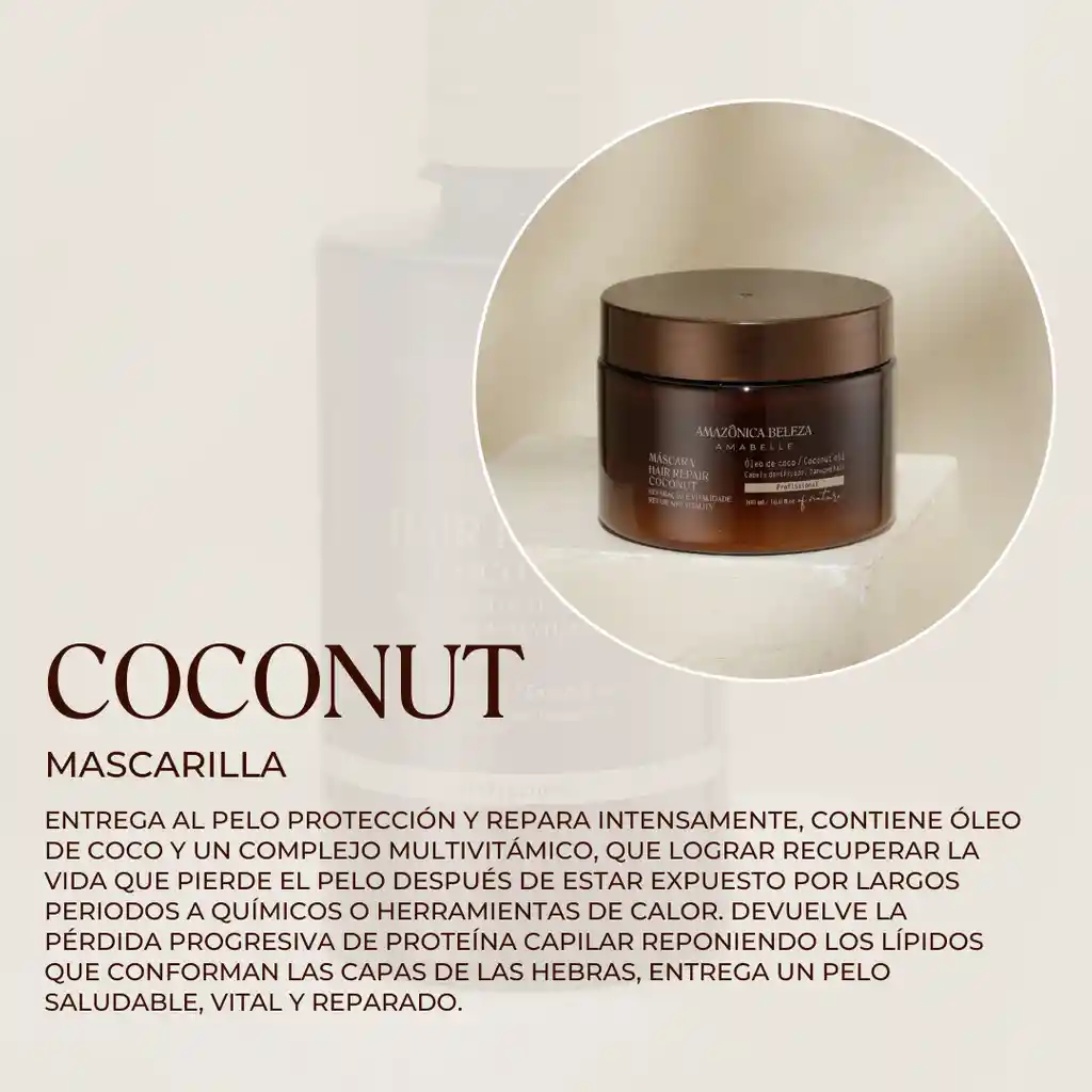 Mascarilla Hair Coconut, Reparación