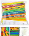 Juguetes De Construcción Palitos De Ingeniería Coloridos Para Niños