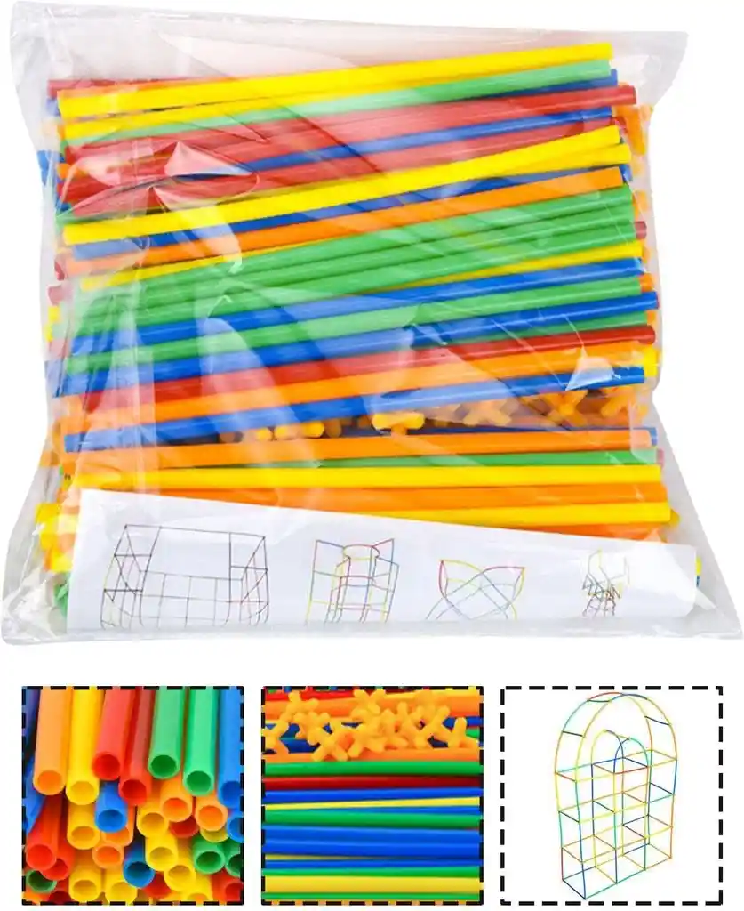 Juguetes De Construcción Palitos De Ingeniería Coloridos Para Niños