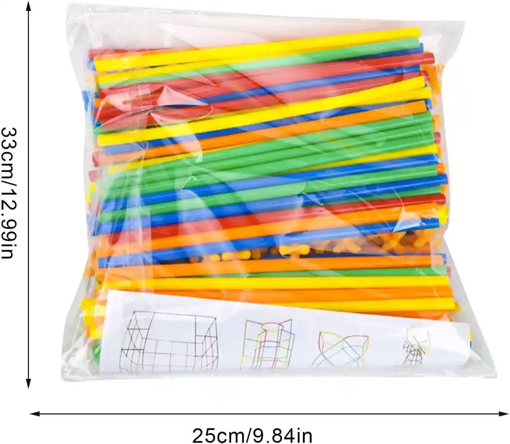 Juguetes De Construcción Palitos De Ingeniería Coloridos Para Niños