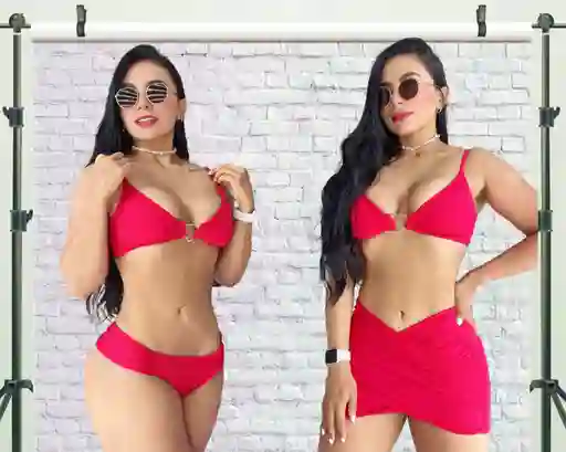 Vestido De Baño Tres Piezas