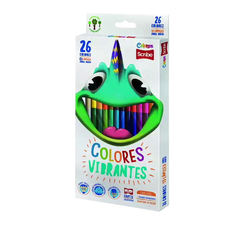 Colores Scribe Doble Punta X 13 Und