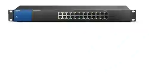 Switch Gigabit Rackeable Para Empresas De 24 Puertos Linksys Lgs124