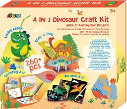 Juguete Niños Set De Arte Y Manualidades Dinosaurios Tejidos