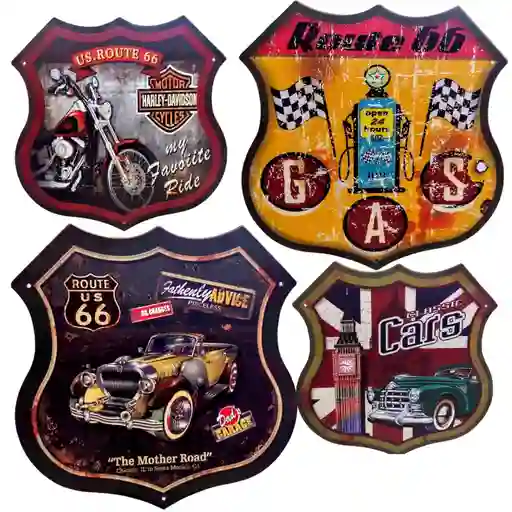 Poster Retablo Placa Escudo Retro Cuadro Decorativo Vintage Forma Aviso