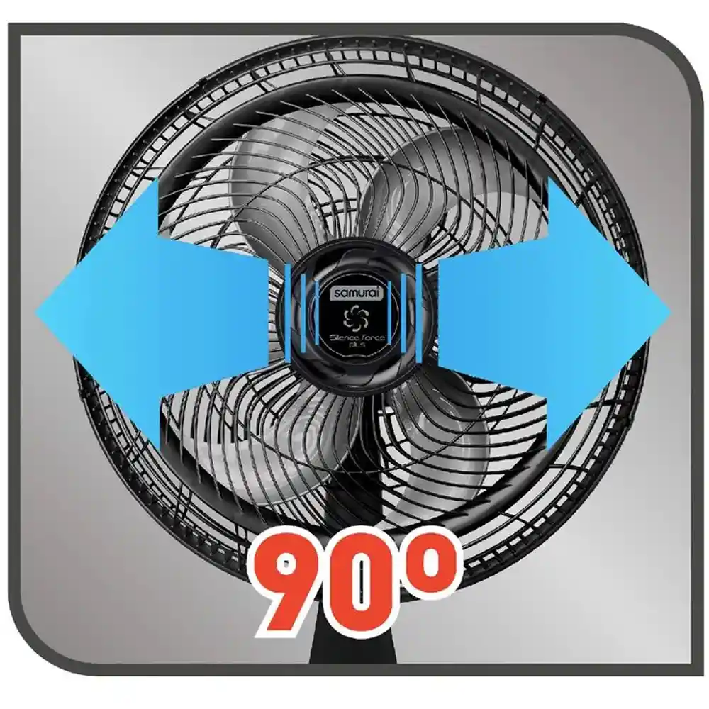 Ventilador 2en1 Silence Force Plus 6861032053 -negro