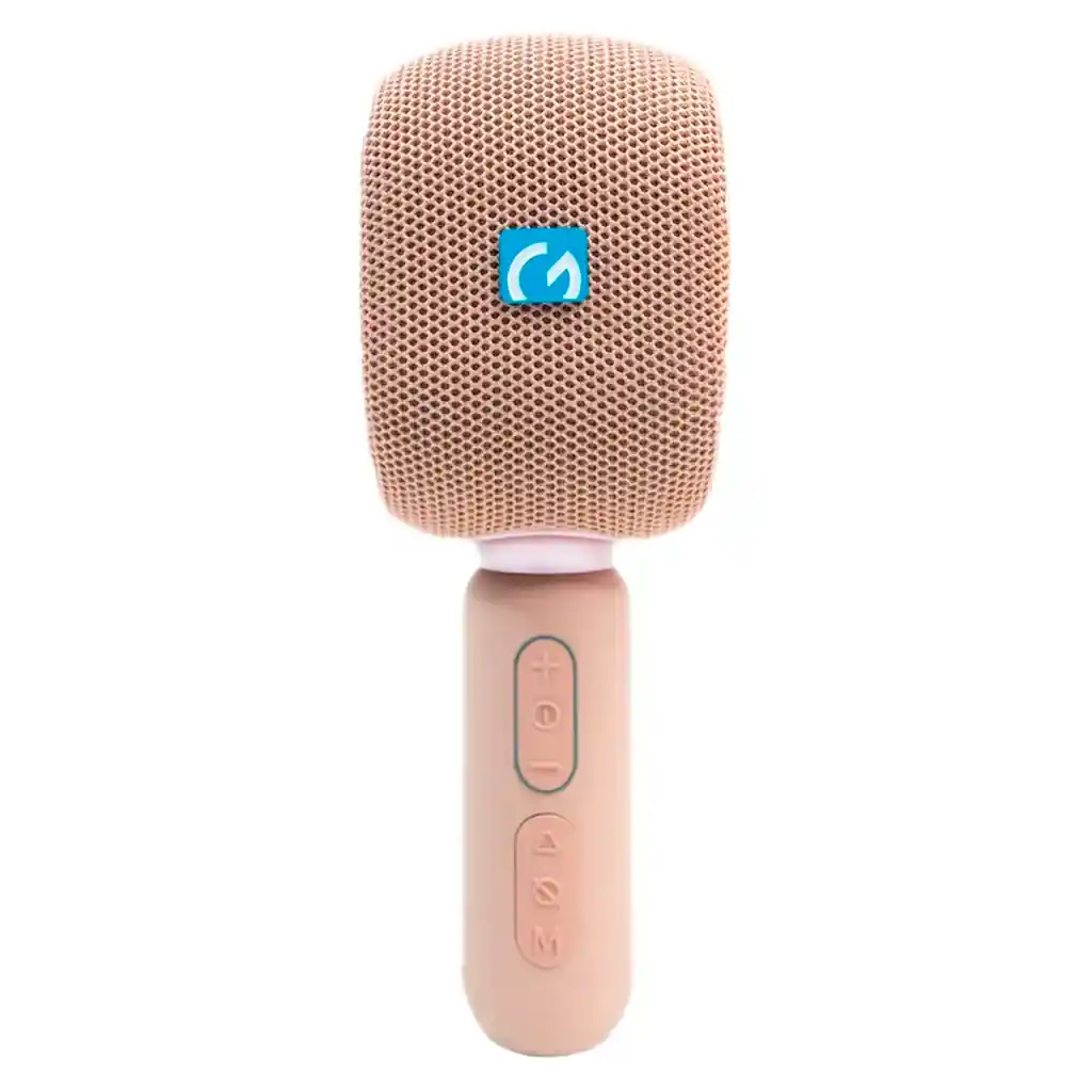 Micrófono Parlante Karaoke Portátil Conexión Bluetooth Igoma Rosa Km-12