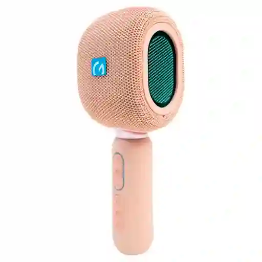 Micrófono Parlante Karaoke Portátil Conexión Bluetooth Igoma Rosa Km-12