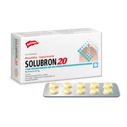 Solubron 20 Mg X 1 Sobre X 10 Tabletas