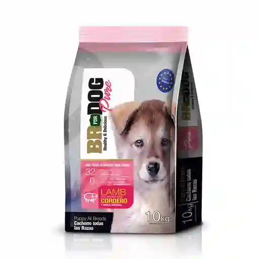 Concentrado Perro Br For Dog Pure Puppy Cordero 10 Kg