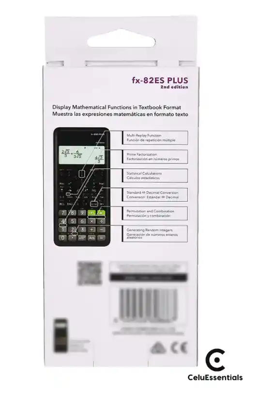 Calculadora Casio Fx-82es Plus 2nd Edition 252 Funciones