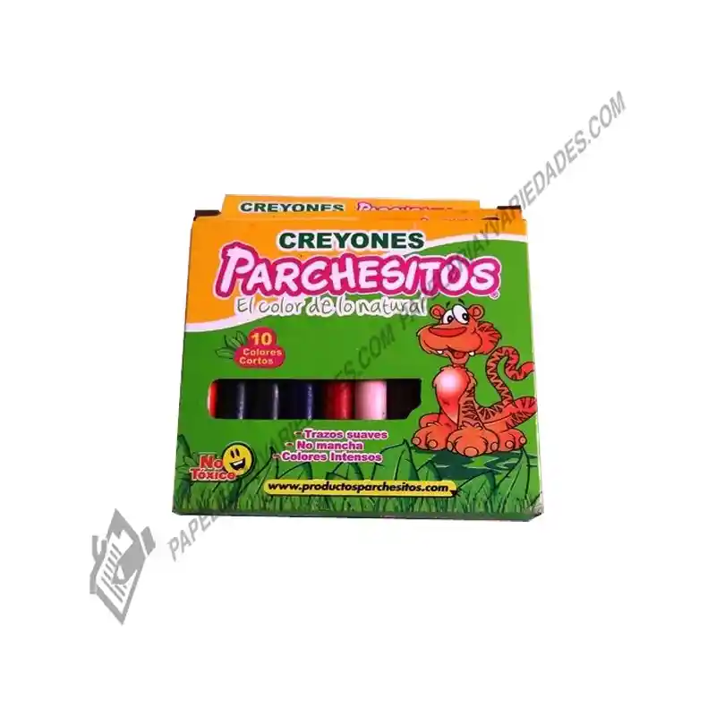 Crayones Parchesitos Cortos Caja *10