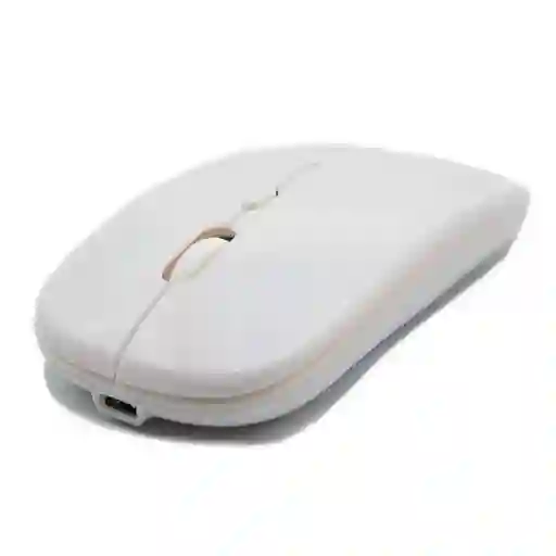 Mouse Inalámbrico Diseño Ultra Delgado Slim Tipo Mac Blanco