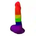 Consolador Arcoiris Pride Silicona Pene Colores Dildo