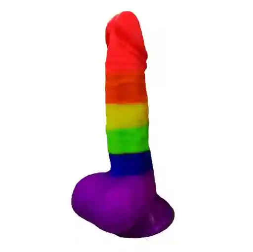 Consolador Arcoiris Pride Silicona Pene Colores Dildo