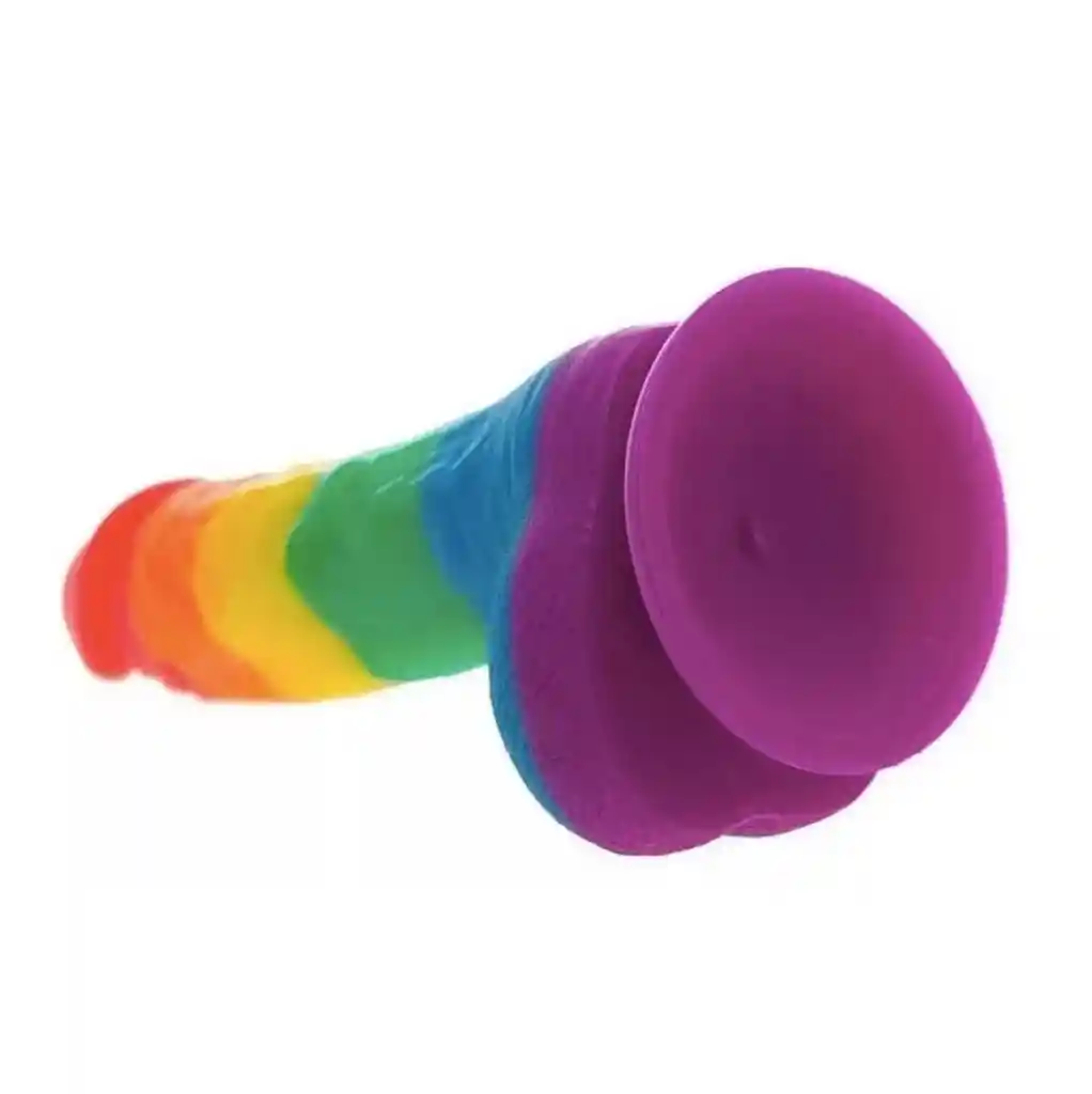 Consolador Arcoiris Pride Silicona Pene Colores Dildo