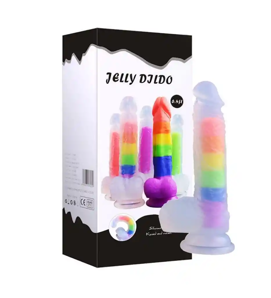 Consolador Arcoiris Pride Silicona Pene Colores Dildo