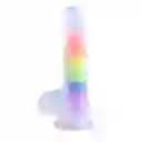 Consolador Arcoiris Pride Silicona Pene Colores Dildo