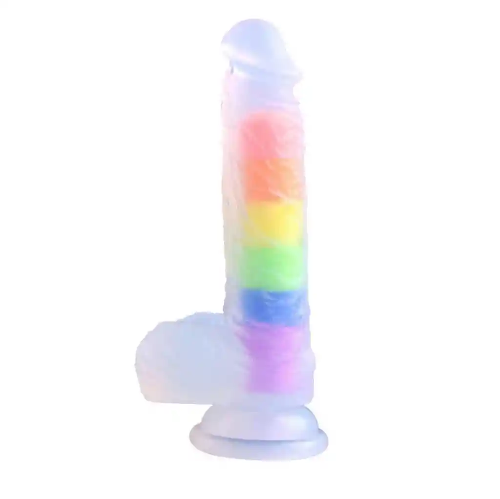 Consolador Arcoiris Pride Silicona Pene Colores Dildo