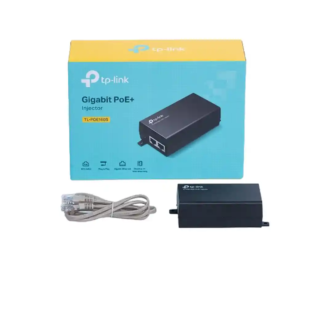 Inyector Poe + Tp Link Tl-poe160s