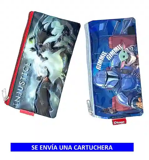 Cartuchera Para Niño 1 Bolsillo Diseños Surtidos
