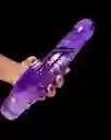 Dildo Vibrador Doble Estimulación Realista 22cm Climbing Rabbit 2 Pilas Aa